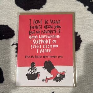 NWT Emily McDowell love card